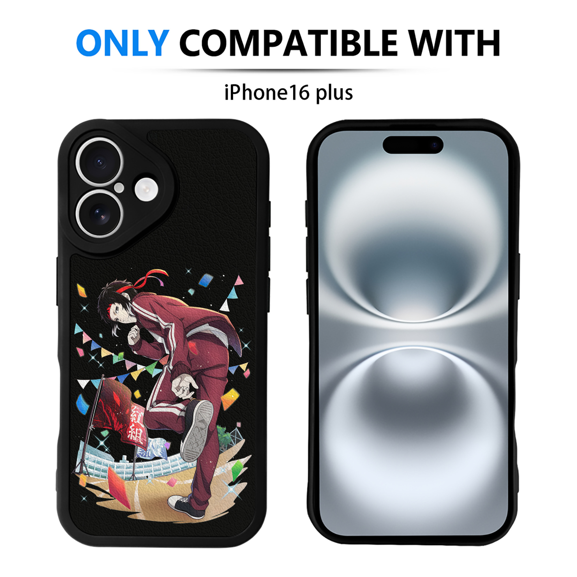 （画像用） 文豪ストレイドッグス Bungo Stray Dogs 【iPhone 16シリーズ対応】シリコンスマホケース（レザー調） 材質：シリコン
